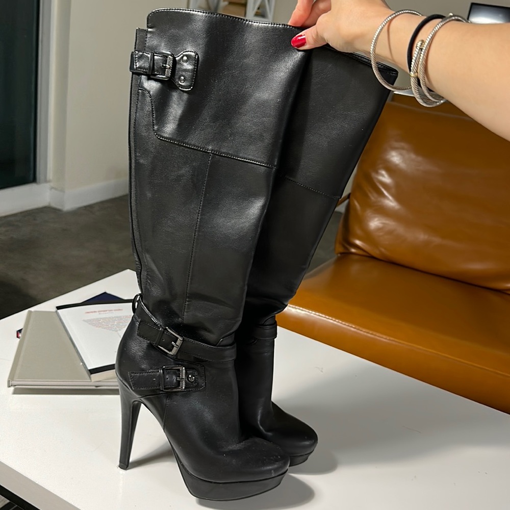 Black High Black Boots by GUESS Size: 8